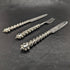 British Antique Solid Silver Handle Cutlery (Knife x2 Fork x1) MARTIN HALL